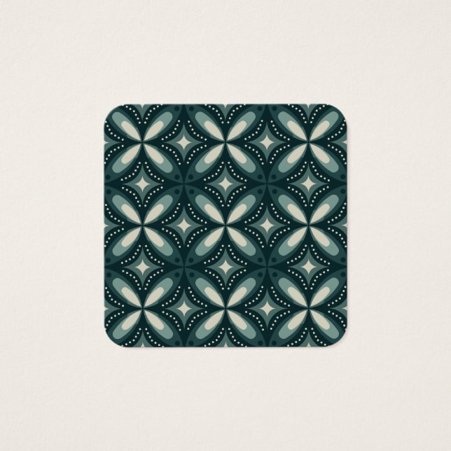 Cartes De Visite formes vertes rétro (Devant)