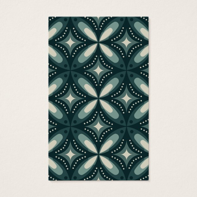 Cartes De Visite formes vertes rétro (Devant)