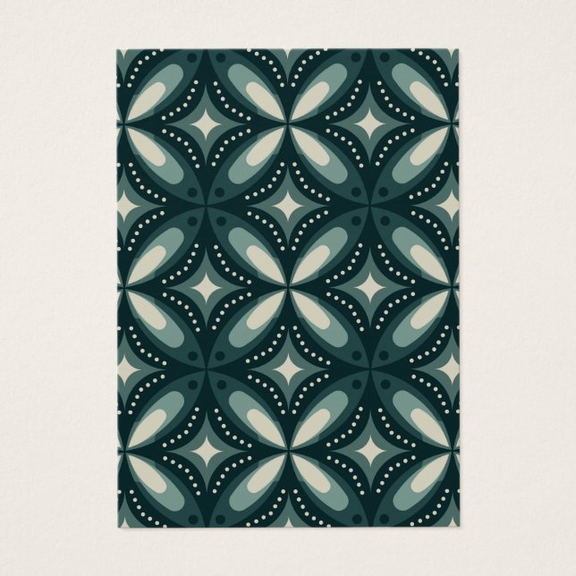 Cartes De Visite formes vertes rétro (Devant)