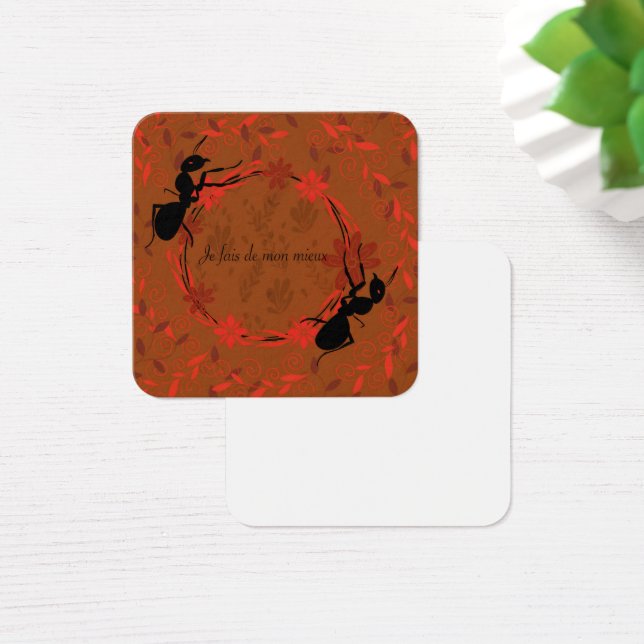 Cartes De Visite fourmi, affirmation positive, expression inspirant (Bureau)