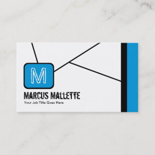 Cartes de visite frais de monogramme