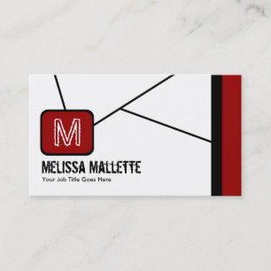 Cartes de visite frais de monogramme
