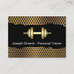 Cartes de visite frais d'entraîneur de forme