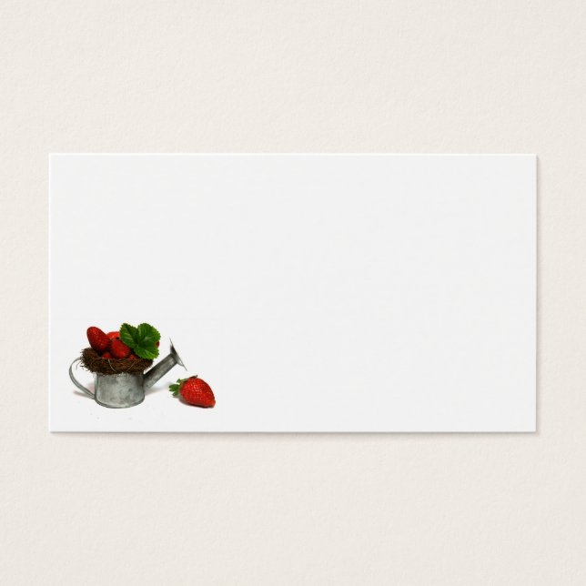 Cartes De Visite fraise (Devant)
