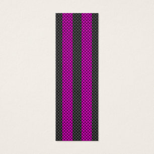 Cartes De Visite Frappes de course rose Fuchsia en fibre de carbone