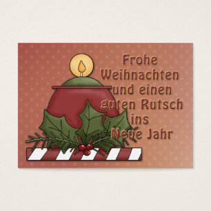 Cartes De Visite Frohe Weihnachten - Kerzen Motiv
