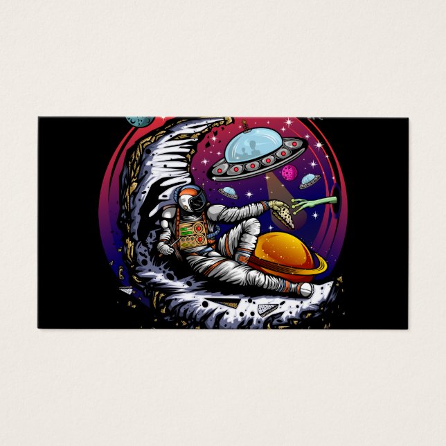 Cartes De Visite Fromage Space Moon (Devant)