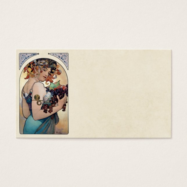 Cartes De Visite Fruits d'Alfons Mucha 1897 (Devant)