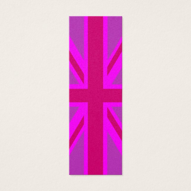 Cartes De Visite Fuchsia Union Jack (Devant)