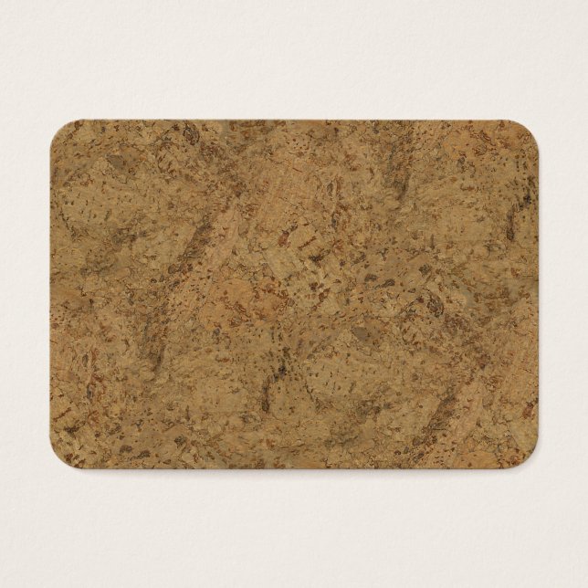 Cartes De Visite Fumée naturelle Cork Barre de bois Grain Look (Devant)