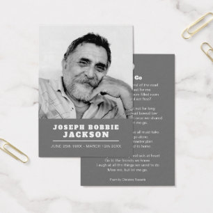 Cartes De Visite Funérailles laissez-moi aller blanc colombe prière