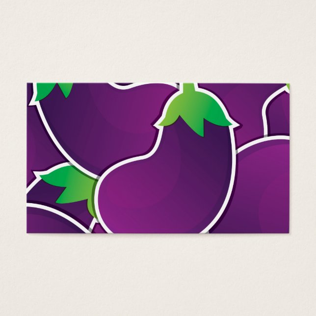 Cartes De Visite Funky eggplant (Devant)