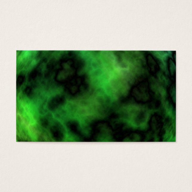 Cartes De Visite Funky Neon Green Emerald Halloween Abstrait (Devant)