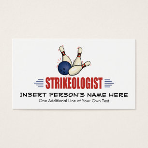 Cartes De Visite Funny Bowling