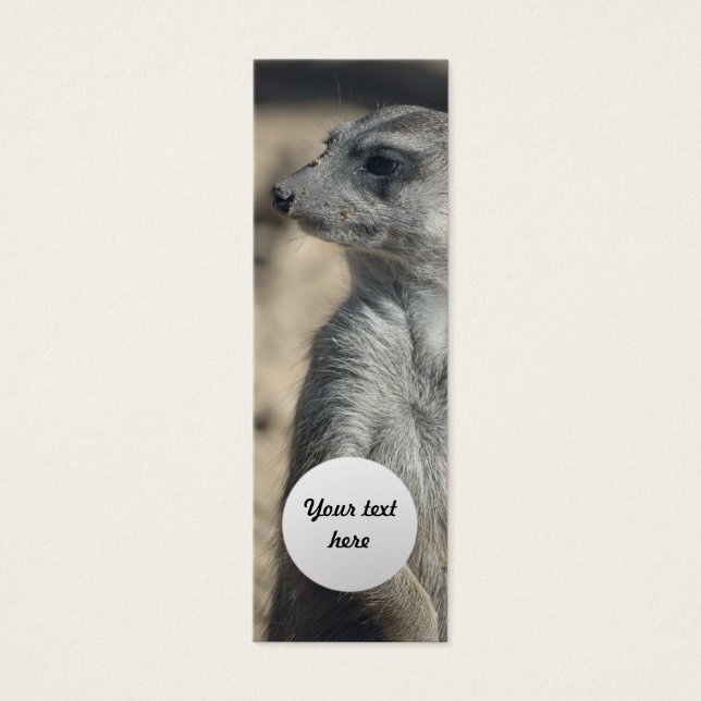 Cartes De Visite Funny Meerkat Signet personnalisé (Devant)