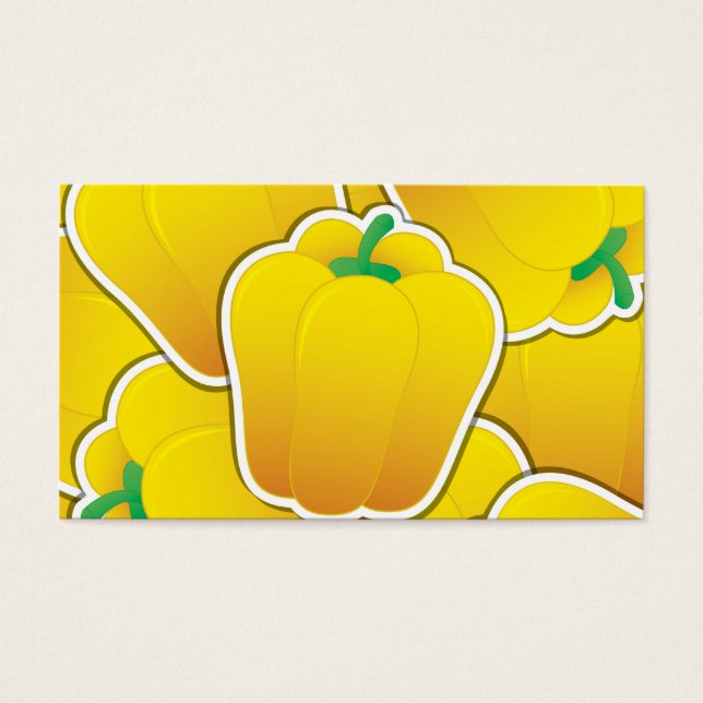 Cartes De Visite Funy yellow pepper (Devant)