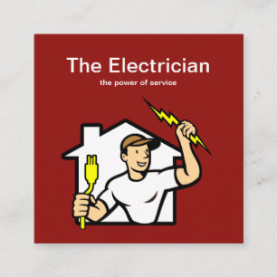 Cartes de visite futés d'électricien