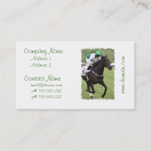 Cartes de visite galopants de cheval de course