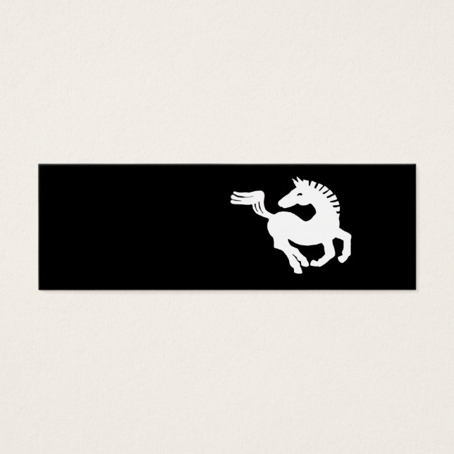 Cartes De Visite Galoping à cheval blanc (Devant)