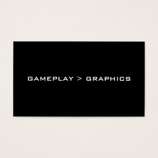 Cartes De Visite Gameplay > Graphiques. Blanc noir.