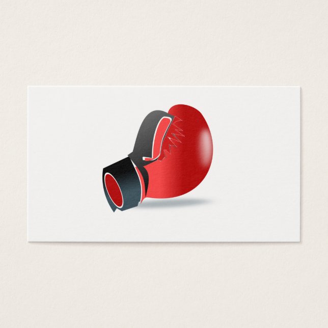 Cartes De Visite Gant de Boxe (Devant)