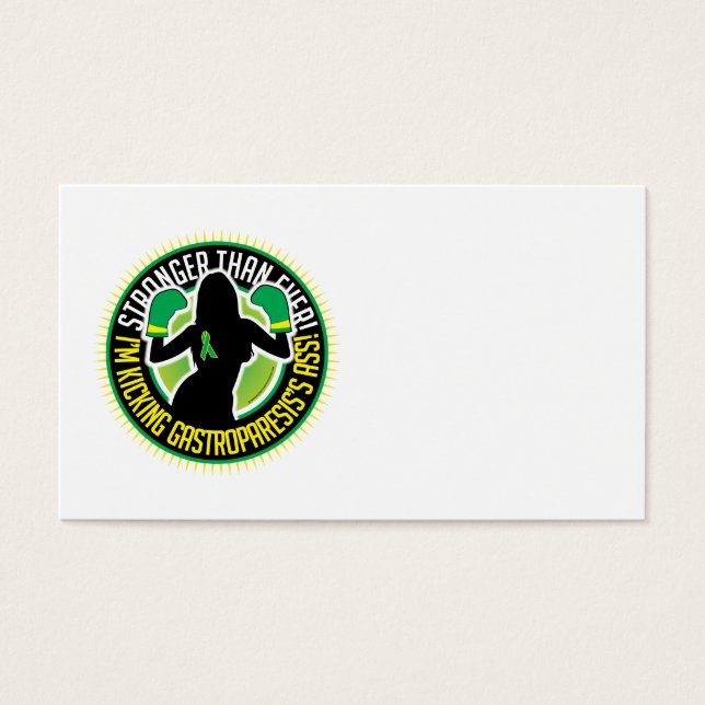 Cartes De Visite Gastroparesis Boxing Girl (Devant)