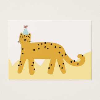 Cartes De Visite Gato cumpleañero con tonos amarillos