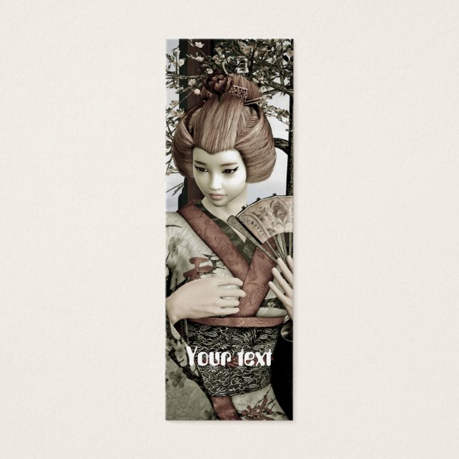 Cartes De Visite Geisha Vintage (Devant)
