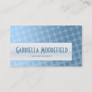 Cartes de visite géniaux d'assistant personnel de