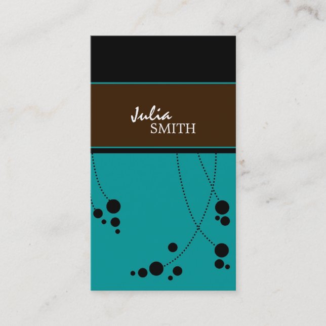 Cartes de visite géniaux de points (Devant)