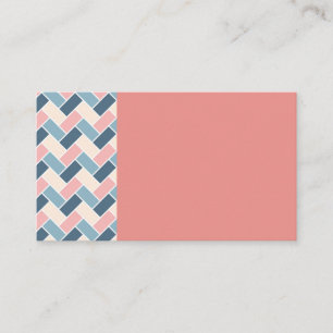 Cartes de visite géométriques Melon Pastel