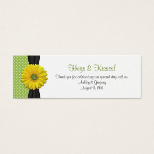 Cartes De Visite Gerbera Jaune Daisy Occasion spéciale Favoriser le