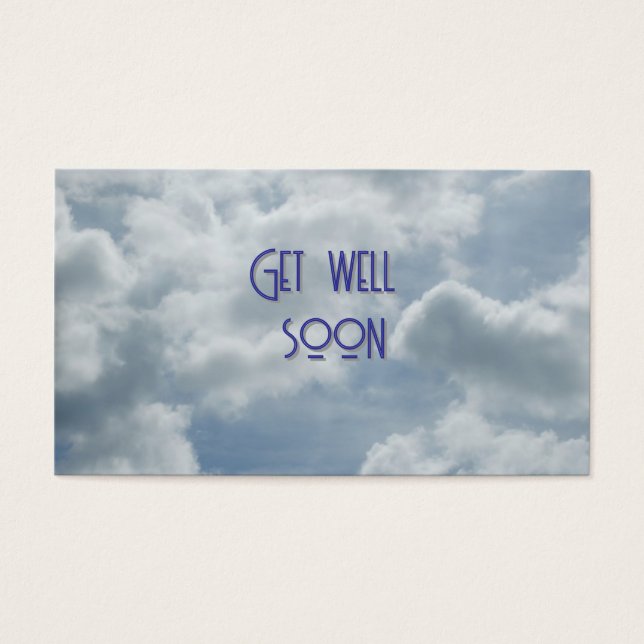 Cartes De Visite Get Well Gift Card (Devant)