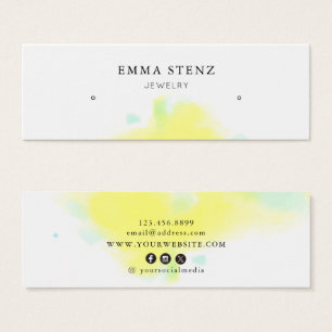 Cartes De Visite Giclée aquarelle serein • Boucles d'oreilles Studs