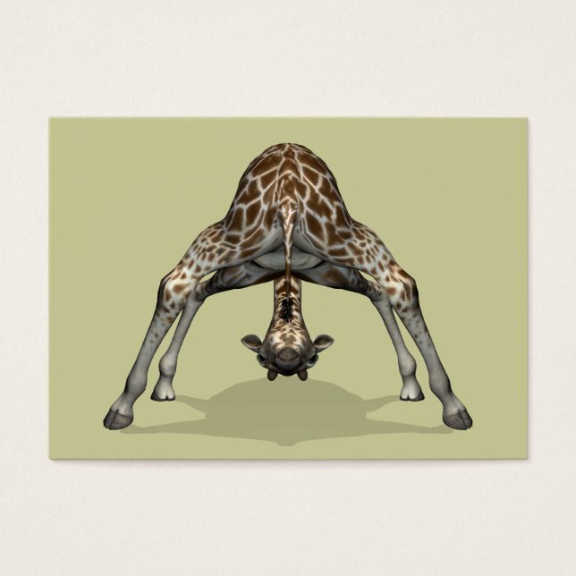 Cartes De Visite Girafe flexible (Devant)