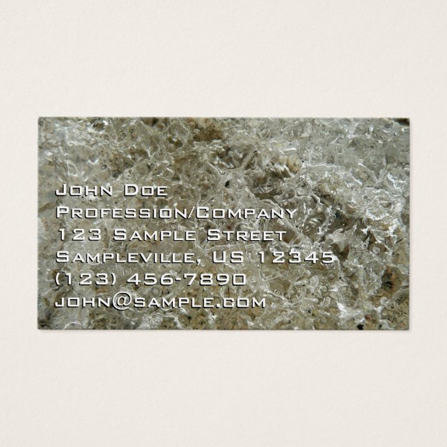 Cartes De Visite Glace glaciaire Texture nature Abstraite (Devant)