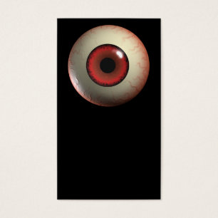 Cartes De Visite Globe oculaire rouge de monstre