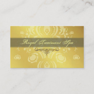 cartes de visite Gold Damask