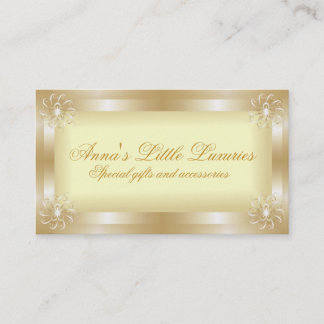 Cartes de visite Gold Frame de luxe
