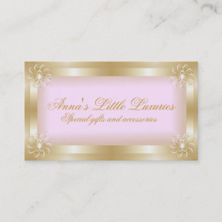 Cartes de visite Gold Frame de luxe