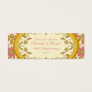 Cartes De Visite Gold rose Victorian Daisy Floral Faver Tags