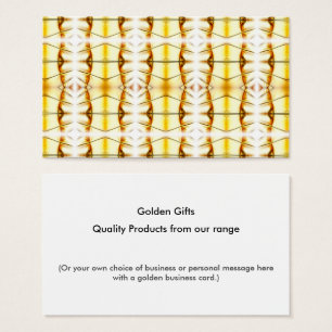 Cartes De Visite Golden Bling.