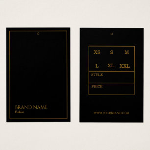 Cartes De Visite Golden Lux Modern Hang Tags