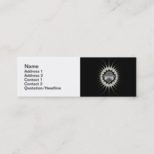 Cartes de visite Golden Space (Devant)