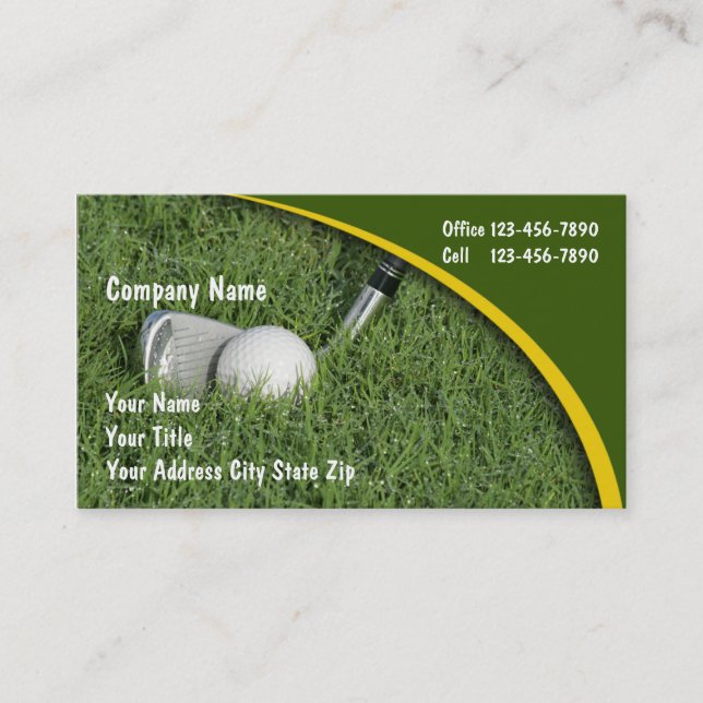 Cartes de visite Golf (Devant)