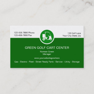Cartes de visite Golf