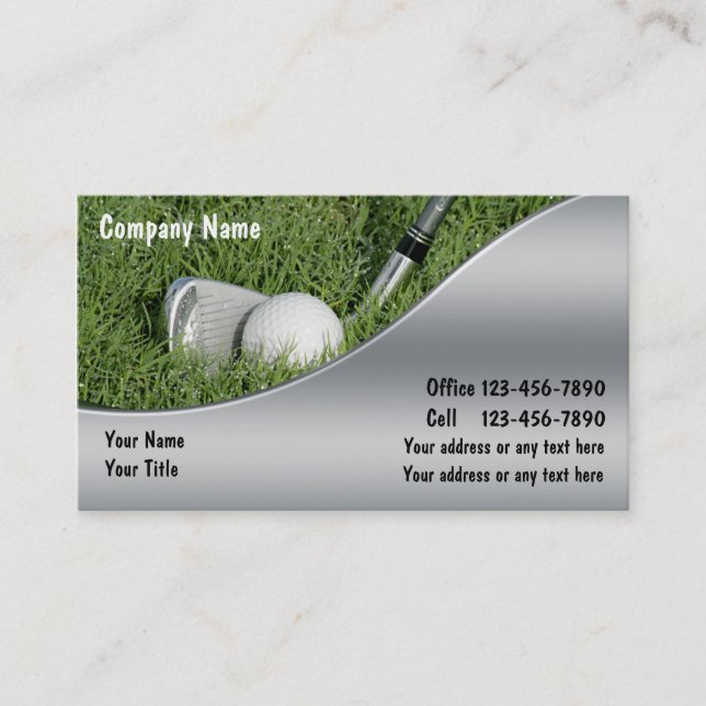 Cartes de visite Golf (Devant)