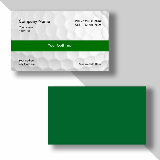 Cartes de visite Golf (Créateur téléchargé)