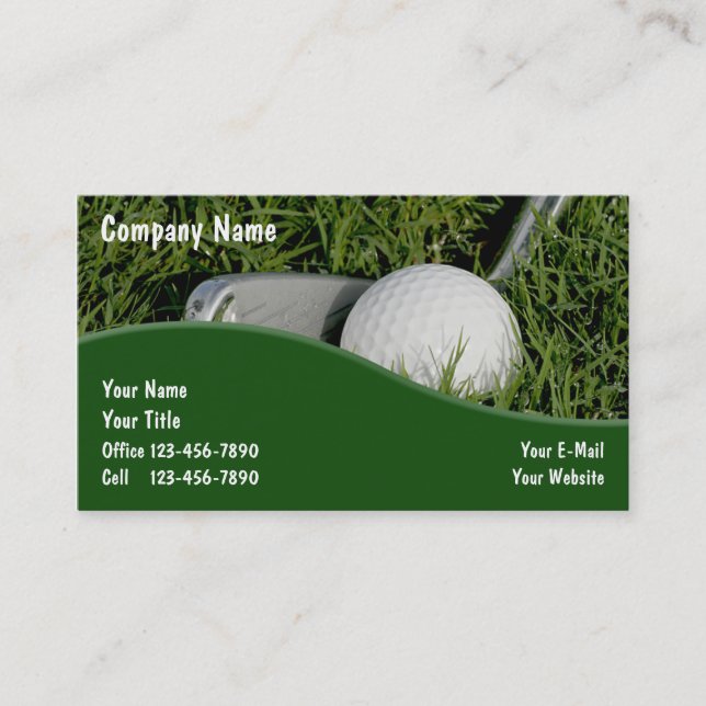 Cartes de visite Golf (Devant)