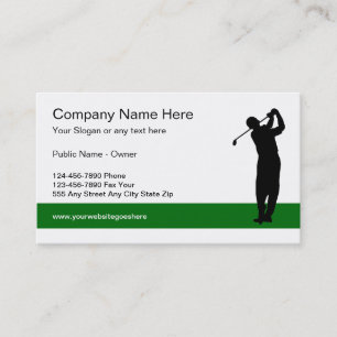 Cartes de visite Golf Business Classic